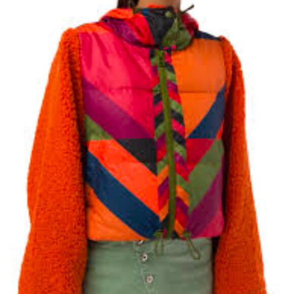 NWOT Farm Rio The Juliana Stripes Puffer Jacket (Size XS) Down Jacket - Picture 1 of 6